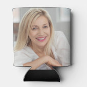 Paardebloemen Daisies Navy Blue Verjaardag Naam Fo Blikjeskoeler (Achterkant)