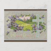 paardebloemen en paaskruis briefkaart (Voorkant)