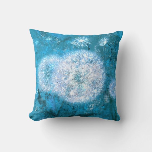 Paardebloemen in Moon Light Pillow Kussen (Voorkant)