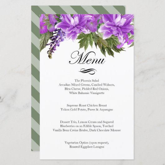  paardebloemen - Menu (Voorkant / Achterkant)