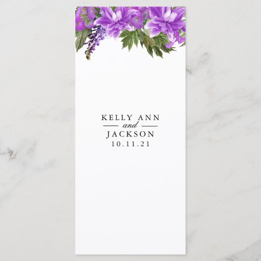 paardebloemen - Menu (Achterkant)