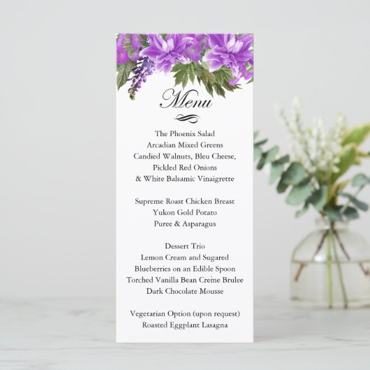 paardebloemen - Menu (Staand voorkant)