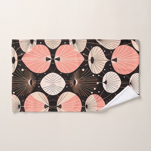 Paardebloemen -Midden-eeuw- Retro Modern Design Bad Handdoek (Handdoek)