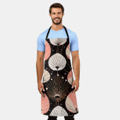 Paardebloemen -Midden-eeuw- Retro Modern Design Schort (Gedragen)