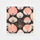 Paardebloemen -Midden-eeuw- Retro Modern Design Servet (Voorkant)