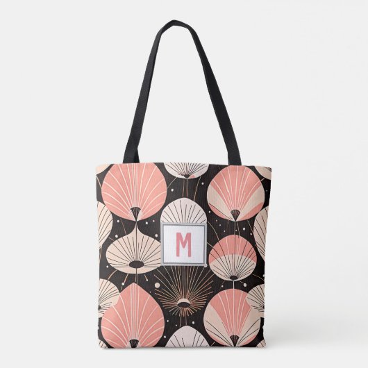 Paardebloemen -Midden-eeuw- Retro Modern Design Tote Bag (Achterkant)