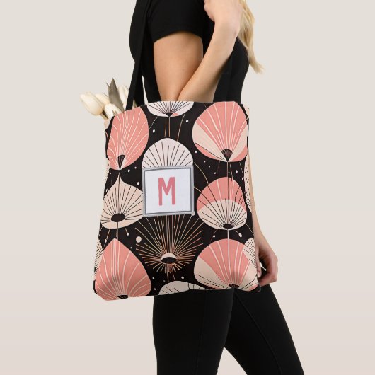 Paardebloemen -Midden-eeuw- Retro Modern Design Tote Bag (Dichtbij)
