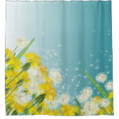 Paardebloemen Ombré VERANDEREN ACHTERGRONDKLEUR Douchegordijn (Voorkant)