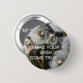 Paardebloemen Ronde Button 5,7 Cm (Voorkant /achterkant)