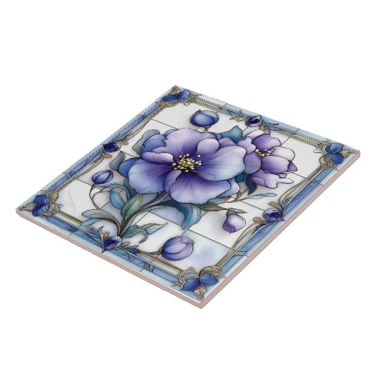  paardebloemen tegeltje (Zijkant)