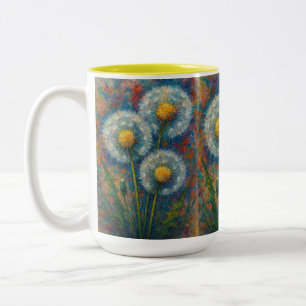 Paardebloemen twee-tone koffie Mok