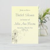 Paardebloemen Vrijgezellenfeest Kaart (Staand voorkant)