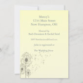 Paardebloemen Vrijgezellenfeest Kaart (Achterkant)