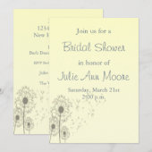 Paardebloemen Vrijgezellenfeest Kaart (Voorkant / Achterkant)