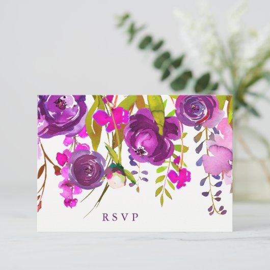 paardebloemen | Weddenschap RSVP Kaartje (Staand voorkant)