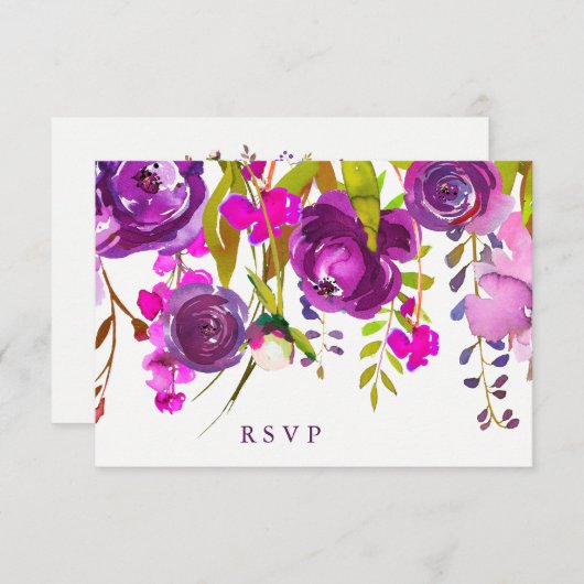 paardebloemen | Weddenschap RSVP Kaartje (Voorkant / Achterkant)