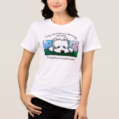 Paardebloemen Westie T-shirt Tri-Blend Shirt (Voorkant)