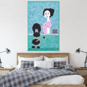 paardehaar canvas afdruk (Insitu (Slaapkamer))