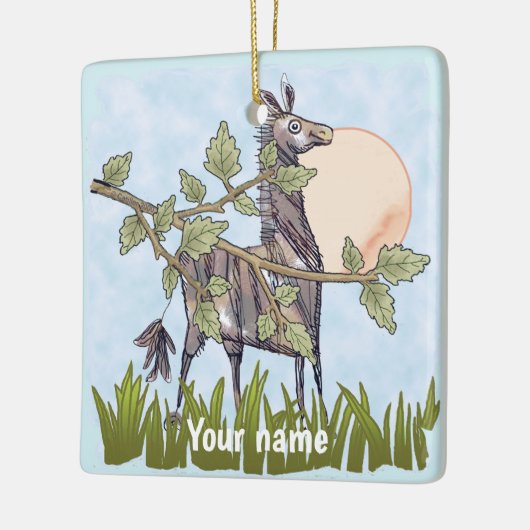 paardehuid keramisch ornament (Links)