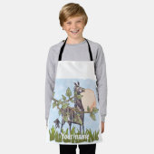 paardehuid schort (Gedragen)