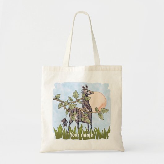 paardehuid tote bag (Voorkant)