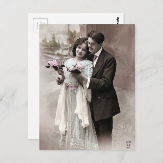  paardeliefde briefkaart (Voorkant / Achterkant)