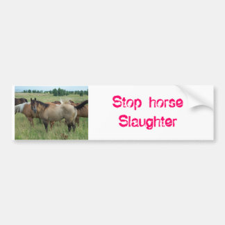 paarden_015, Stop-paard-slachting Bumpersticker