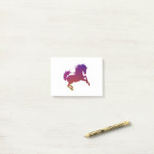 Paarden - 1 - kleurrijk post-it® notes (Op bureau)