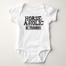 Paarden-A-holic in training Baby Creeper Romper