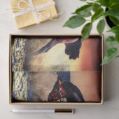 Paarden aan de kust tissuepapier (Geschenk)