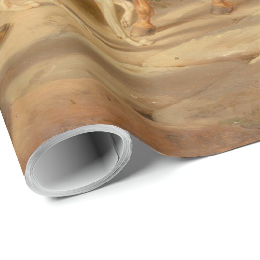  paarden aan de Porch Albrecht Adam Cadeaupapier (Rol Hoek)