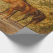  paarden aan de Porch Albrecht Adam Cadeaupapier (Hoek)