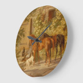  paarden aan de Porch Albrecht Adam Grote Klok (Hoek)