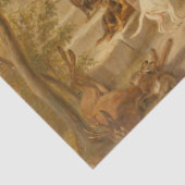  paarden aan de Porch Albrecht Adam Tissuepapier (Detail)