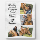 Paarden Aandenken Herinneringsfoto Collage Fotoplaat (Voorkant)