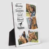 Paarden Aandenken Herinneringsfoto Collage Fotoplaat (Zijkant)