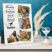 Paarden Aandenken Herinneringsfoto Collage Fotoplaat (Zijkant)