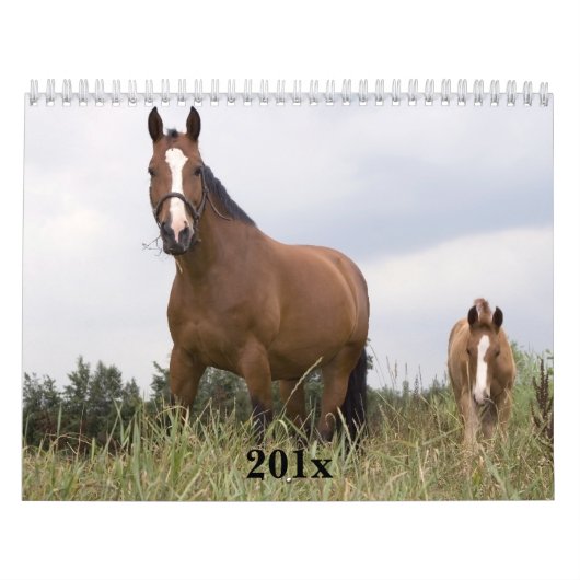 Paarden Aangepaste agenda Kalender (Hoes)