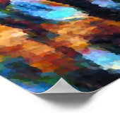 paarden abstract poster (Hoek)