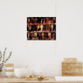 Paarden achterhand, bruin poster (Keuken)