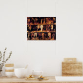 Paarden achterhand poster (Keuken)