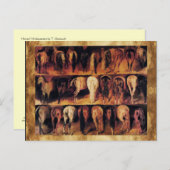 Paarden achtervoeten briefkaart (Voorkant / Achterkant)