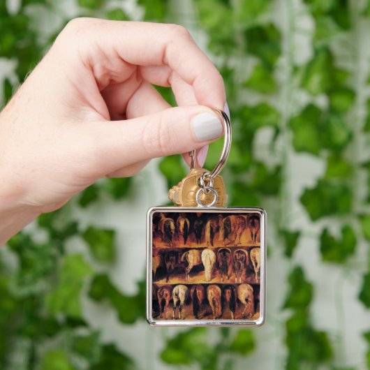 Paarden achtervoeten sleutelhanger (Hand)