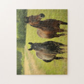 Paarden Afbeelding Shot Jigzaag Puzzle Legpuzzel (Verticaal)