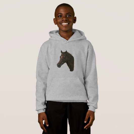 paarden-afbeelding van kastanjepaardenpaard (Voorkant volledig)