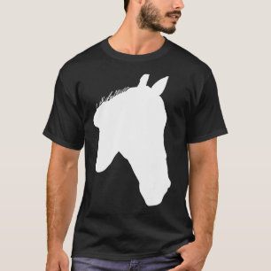 Paarden afdrukken Paarden Motif Riding Silhouette T-shirt