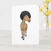 Paarden Afro Kaart (Gele Bloem)