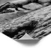 Paarden  afschilderen ontkoppeling afdrukken poster (Hoek)