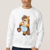 Paarden als Baby met luier Trui (Voorkant)