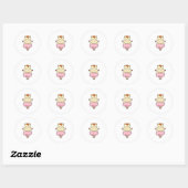 Paarden als Ballerina in Ballet Ronde Sticker (Vel)
